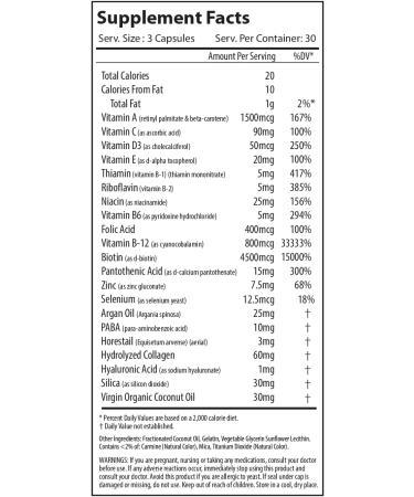 Alpha Supps Hair Skin and Nails Supplement for Women - Vibrant HSN Health and Strength with Biotin Collagen and Vitamins to Support Hair Growth Thickness and Skin Radiance - 90 Capsules - Buy Online on GoSupps.com