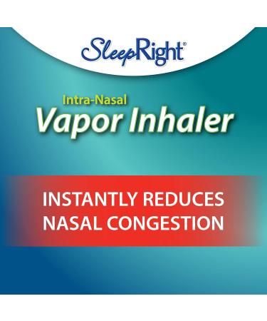 SleepRight Intra-Nasal Vapor Inhaler - Nasal Congestion Reducer & Breathe Aid (2-Pack) for Better Sleep | International Shipping Available - Buy Online on GoSupps.com