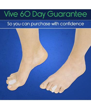 ViveSole Toe Spacer Separators (8 Pcs) for Overlapping Toes - Bunion Pain Relief & Toe Alignment Corrector - Silicone Gel Spreaders for Men and Women - Buy Online on GoSupps.com