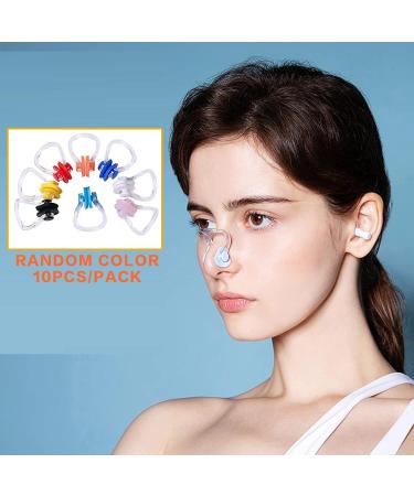Linwnil 10Pcs Swimming Nose Clips for Kids and Adults - Multi-Color Nose Plugs - Buy Online on GoSupps.com