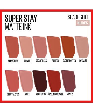 Maybelline Super Stay Matte Ink Liquid Lipstick - Mover Brown | Long-Lasting High Impact Color | Up to 16H Wear | 0.17 Fl Oz - Buy Online on GoSupps.com