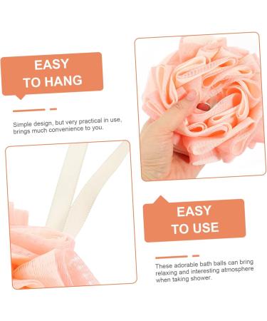 3pcs Healeved Bath Flower Sponges - Soft Shower Pouf & Loofah for Kids & Adults | Portable Bathing Balls for Relaxing Spa Experience - Buy Online on GoSupps.com