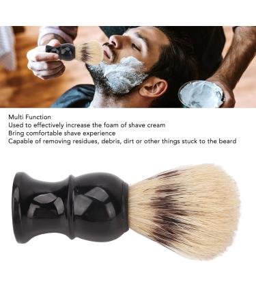 Razor Brush for Men | Comfortable Beard Foam Brush with Curved Handle | Home Salon Cleaning & Facial Care Tool - Buy Online on GoSupps.com
