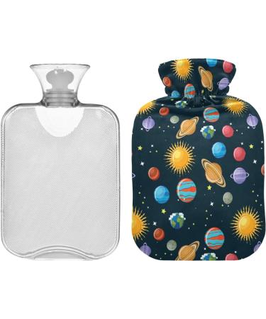 Planetae Space Heat Bottle with Cover - 2L Pain Relief Water Bag for Adults | Solar System Design - Buy Online on GoSupps.com