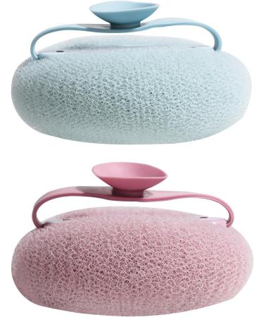 Oneleaf Bathing Bliss Massage Bath Ball - Exfoliating & Scrubbing for Skin Pampering - Purple & Blue - International Shipping Available - Buy Online on GoSupps.com