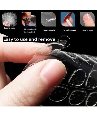 Buy Gzqiancang 80 Sheet NAGEL Adhesive Pads - Transparent Nail Glue for Weddings Festivals DIY Nail Art & Competitions (6 Sizes) - Buy Online on GoSupps.com