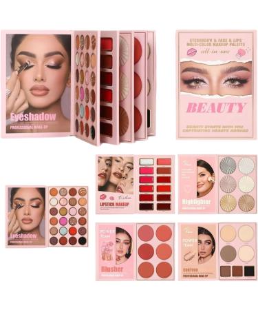 Palette De Maquillage En Forme De Livre 55 Couleurs Pigmentation Intense Avec Paillettes - Maquillage Visage Rouge L vres Highlighter Contour Pour Femmes et Adolescents Anniversaire F te - Buy Online on GoSupps.com