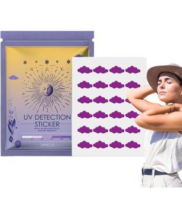 Geteawily UV Detection Patches | Sunscreen Reminder Stickers Sunscreen Stickers Sunblock Patches Know When to Re-Apply Sunscreen Sun Patch for Sunscreen clouds - Buy Online on GoSupps.com