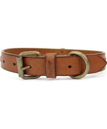 Rawlings Baseball Stitch Leather Dog Collar - Tan, 23 - Buy Online on GoSupps.com