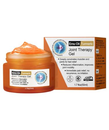 Emu Oil Turmeric J Oint T Herapy Gel 50ml Gel Pour Les Genoux Pour Les Os L'huile D' meu Et Au Curcuma Cr me De Massage Non Grasse Absorption Rapide Pour Le Dos Le Cou Les Mains 50ml