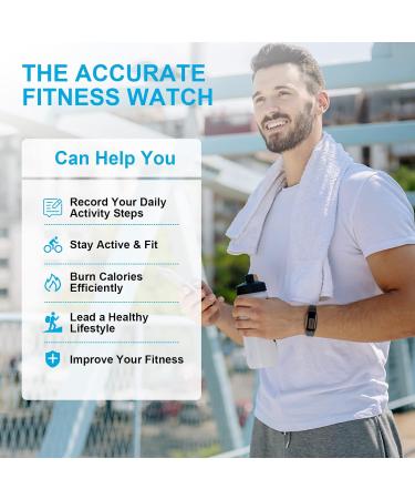 Waterproof Pedometer Watch - Simple Step Counter for Walking | Track Steps, Calories, Distance & Time | For Women, Men, Kids, & Parents - Buy Online on GoSupps.com