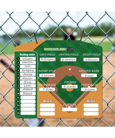 Geyee 34 Pcs Magnetic Dugout Coaching Board Baseball Include 30 Lineup Cards Magnetic Baseball Lineup Board Softball Lineup Board for Dugout  2 Snap Hooks and Pen for Dugout Display Baseball Simple - Buy Online on GoSupps.com