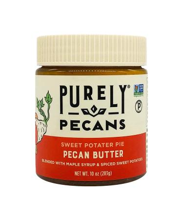 Purely Pecans Nut Butter - Gluten-Free, Non-GMO, Keto, Paleo, Kosher, Vegan - 10oz Creamy Pecan Butter - Sweet Potater Pie Flavor - Buy Online on GoSupps.com