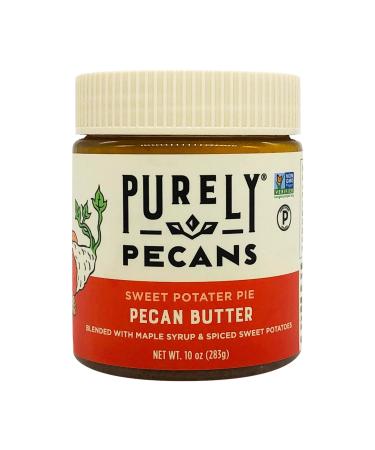 Purely Pecans Nut Butter - Gluten-Free, Non-GMO, Keto, Paleo, Kosher, Vegan - Creamy Pecan Butter - 10oz Sweet Potater Pie Sweet Potato Pie