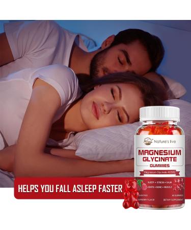 Magnesium Glycinate Gummies Sugar Free Magnesium Supplement with Magnesium Glycinate 400mg Magnesium L-Threonate 200mg for Calm Mood Muscle Bone & Sleep for Adults 60 Raspberry Gummies Raspberry 60 Count (Pack of 1) - Buy Online on GoSupps.com