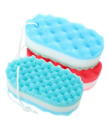 FRCOLOR Pack of 9 Bath Sponge Body Powder Puff Foam Sponge Clean Body Lotion Sponge Loofah Foam Sea Sponge Body Bath Sponge Foaming Shower Washer Adult