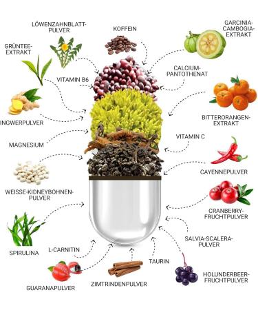 F-BURNER Metabolism Complex - Vegan Appetite Suppressant - 120 Diet Capsules | 20 Fat Burners in 1 for Enhanced Fat Metabolism - Buy Online on GoSupps.com