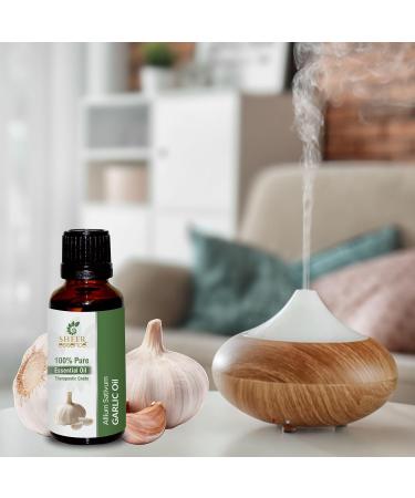Garlic Oil (Allium Sativum) - 100% Pure Natural Uncut Therapeutic Grade Essential Oil | 3.38 Fl.Oz (100ml) for Wellness & Health Benefits - Buy Online Worldwide - Buy Online on GoSupps.com