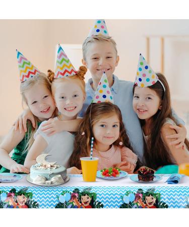 Lilo and Stitch Party Supplies Bundle - 20 Paper Plates, 20 Napkins, 1 Table Cloth | Serves 20 Guests - Buy Online on GoSupps.com
