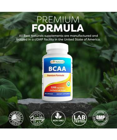 Best Naturals BCAA 3200 mg per Servings 400 Capsules (Pack of 3) - Buy Online on GoSupps.com