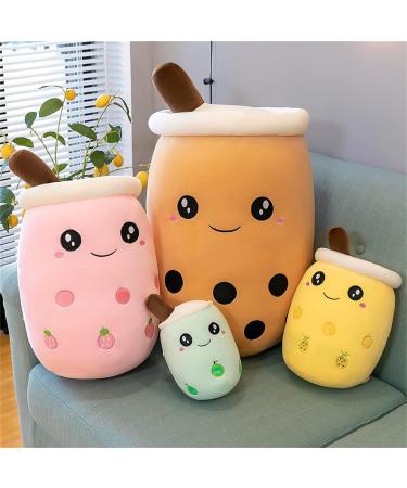 HICAS Bubble Tea Plush Pillow Boba Plushie Cartoon Doll | Green 50cm | Funny Milk Tea Soft Cushion Toy for Kids | Birthday Gift - Buy Online on GoSupps.com