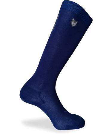 TEAM MAGNUS Tundra Wolf Knee Socks - 3 Pairs 80% Wool Thin Thermal Navy (Size 25-28) - International Shipping Available - Buy Online on GoSupps.com