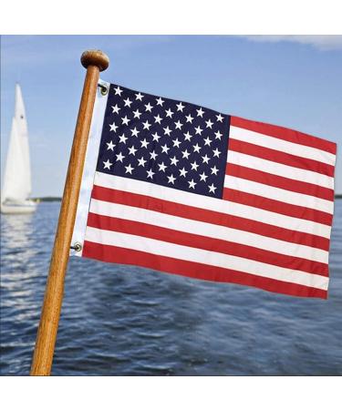 Mosprovie US Boat Flag 12x18 - Embroidered Stars American Marine Flag - Durable Polyester with Sewn Stripes and Brass Grommets - Buy Online on GoSupps.com