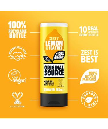  ORIGINAL SOURCE Origine Source S/Lemon Gel 250 ml - Buy Online on GoSupps.com