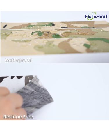 Camouflage Tape 2 x 30Yard | Non-Reflective | Maple Camo Design | No Residue | Fetefest - Buy Online on GoSupps.com