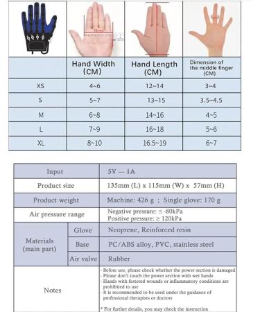 Rehabilitation Robot Gloves Finger Training Stroke Hand Splint Finger Orthosis Functional Hand Splint Electric Hand Dysfunction Patient Training Device Hemiplegia Finger Left X-Large - Buy Online on GoSupps.com