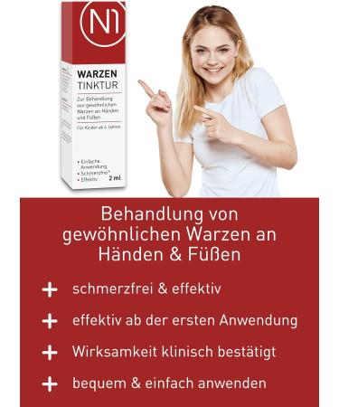 N1 Warts Tincture 6ml - Effective Wart Remover Simple & Painless 3-Pack - International Shipping Available - Buy Online on GoSupps.com