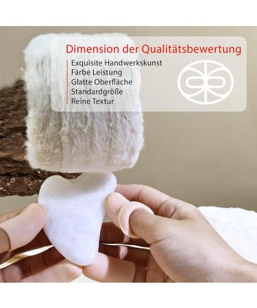 Rena Chris 100% Natural Jade Gua Sha Stein for Jaw Shaping & Reducing Swelling | Daily Skincare Routine Set (White Jade) - Shop Internationally - Buy Online on GoSupps.com