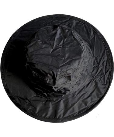 Twist-and-Fold Rain Hat - Unisex - Black - 13 Diameter Brim - Buy Online on GoSupps.com
