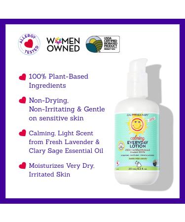 California Baby Calming Lotion | USDA Certified 100% Plant-Based Ingredients | Soothing & Moisturizing for Newborns, Kids, and Adults with Dry & Sensitive Skin - Buy Online on GoSupps.com