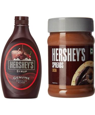 Hershe Chocolate Syrup, 623 gm & Hershe Cocoa Spread 350 gm