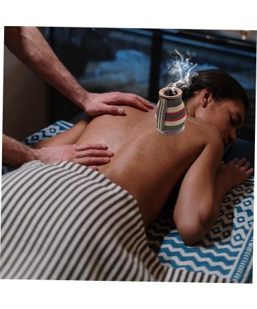 Beaupretty Moxibustion Box - Ceramic Candle Burner & Massage Tools - Portable Cone Holder for Relaxation - Buy Online on GoSupps.com
