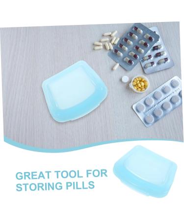 Buy Silicone Pill Bag - Travel Medicine Pouch & Organizer | Medication Pouches - 7x5.6x2.3 cm - Blue - Buy Online on GoSupps.com