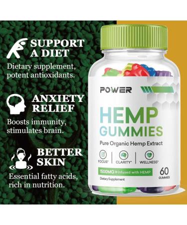 Power Gummies Blue Bear Multivitamin Supplement (180 Gummies) - HempGummies Advanced Formula - Buy Online on GoSupps.com