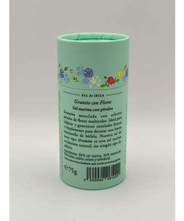 Salt of Ibiza Salt grains with petals Sal de Ibiza floral and refined touch 75 g - Buy Online on GoSupps.com
