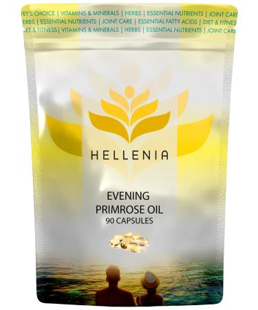 Hellenia Evening Primrose Oil 1000mg | 90 Capsules | Valuable Supplement for Women's Health