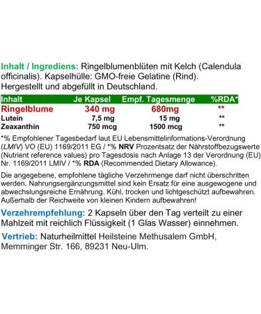 Ringle Flower Lutein & Zeaxanthin Eye Vitamins - 120 Capsules for Eye Care & Vision Support | Nature Pure - Additive Free - Buy Online on GoSupps.com