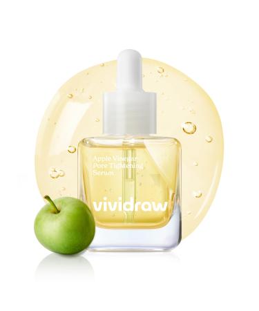 vividraw Apple Vinegar Pore Tightening Ampoule | Pore Minimizer with Apple Cider Vinegar | Korean Face Serum for Sebum Control and Care | CRUELTY-FREE (40ml 1.35 fl. oz.)