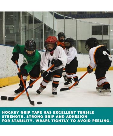 PIZSIET 2 Roll Slip-Resistant Hockey Tape - 2.5cm x 25m | Anti-Slip Club Tape for Ice Hockey Tennis Squash and Badminton (Black & Red) - Buy Online on GoSupps.com