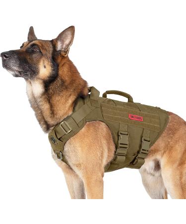 Oneigris no-pull dog harness Aire mesh adjustable safety harness Ultra breathable for large/medium dog breast harness dog hardness with 2 handles dog vest brown XL (neck: 51-74cm breast: 79-102cm) - Buy Online on GoSupps.com