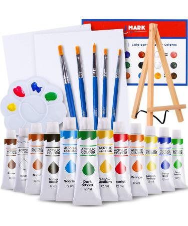 J MARK Premium Rock Painting Kit - Acrylic Paint Pens for Rock Painting,  Glow in The Dark and More