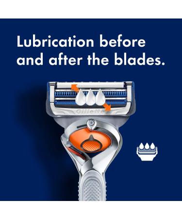 Gillette SkinGuard Men's Razor Flex Handle with 4 Blade Refills - Buy Online on GoSupps.com