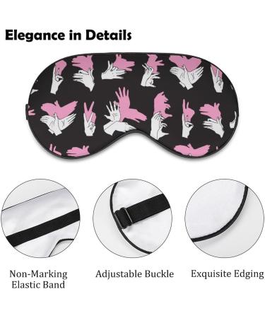 Shadow Hand Sleep Mask - Adjustable Eye Cover for Sleeping & Travel - Blocks Light for Men & Women - Buy Online on GoSupps.com