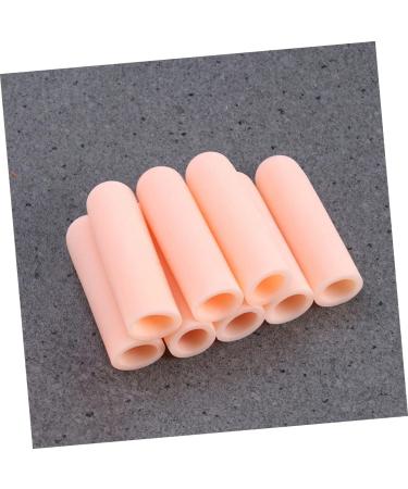 Healvian 8 Pcs Toe Protector Gel Caps Set for Corn Pain Relief - Beige C01 Invisible Thumb and Finger Sleeves - Buy Online on GoSupps.com