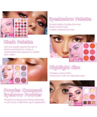Palette de Maquillage pour Femmes Tenue Longue Imperm able 43 Couleurs | Palette de Contour Visage Femme pour les Jours | Pour Soir e Mariage S ance Photo No l Anniversaire Quotidien - Buy Online on GoSupps.com
