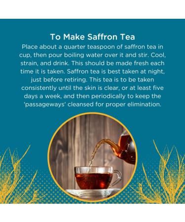 Baar American Saffron Herbal Tea - Digestive Aid & Intestinal Cleansing for Skin Conditions - 6 oz - Buy Online on GoSupps.com